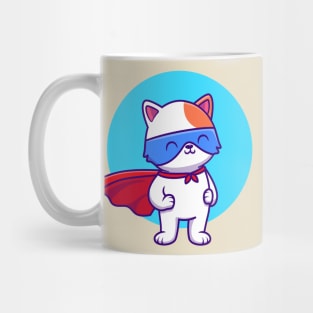 Cute Cat SuperHero Mug